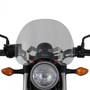 Turskjerm egnet for Honda CMX 500 Rebel 17-19 frontrute "NTM" med monteringsmateriale MRA røykgrå