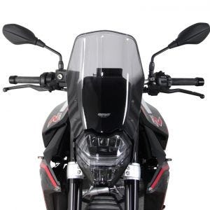 Turskjerm egnet for BMW F 900 R 20 frontrute "NTN" med festemateriale MRA svart