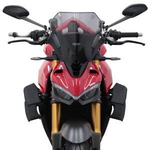 Racing frontrute egnet for Ducati Streetfighter V4/S 20- frontrute "NRN" med festemateriale MRA svart