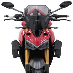 Racing frontrute egnet for Ducati Streetfighter V4/S 20- frontrute "NRN" med monteringsmateriale MRA røykgrå