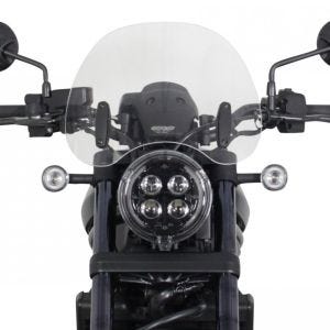 Turskjerm egnet for Honda CMX 1100 Rebel 21 frontrute "NTM" med festemateriale MRA svart