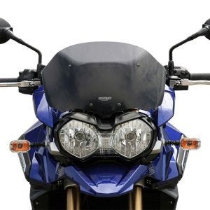 Sportsskjerm egnet for Triumph Tiger 1200 Explorer 12-15 frontrute "SP" MRA røykgrå