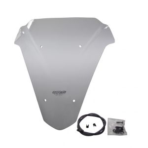 Sportsskjerm egnet for Yamaha MT-07 Tracer 700 16-19 "SPM" MRA frontrute røykgrå
