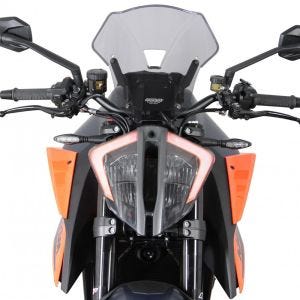 Sportsskjerm som passer til KTM 1290 Super Duke R 20- "NSPM" MRA frontrute svart