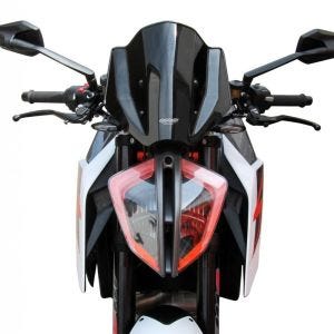 Sportsskjerm som passer til KTM 1290 Super Duke R 17-19 "NSPM" MRA frontrute svart