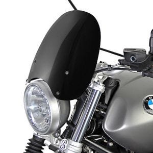 Turskjerm egnet for BMW R Nine-T Scrambler frontrute "NTM" med monteringsmateriale MRA svart