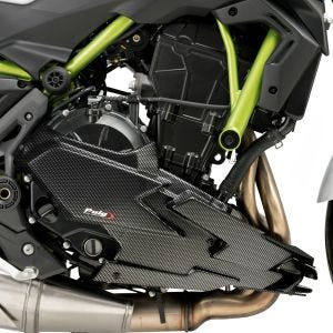 Frontspoiler egnet for Kawasaki Z 650 20-24 karbonlook motorspoiler Puig 20295C