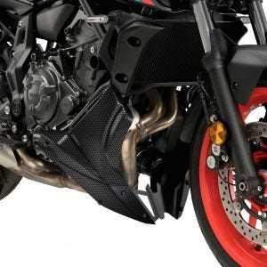 Frontspoiler egnet for Yamaha MT-07 21-24 karbonlook motorspoiler Puig 20624C