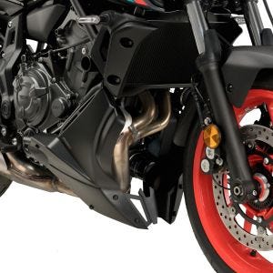 Frontspoiler egnet for Yamaha MT-07 21-24 svart motorspoiler Puig 20624J