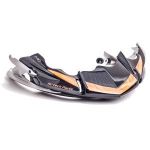 Frontspoiler egnet for Kawasaki Z 1000 07-09 karbonlook motorspoiler Puig 4525C