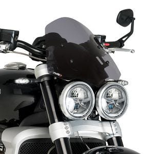 Naken sykkelskjerm egnet for Triumph Rocket 3 R / GT 20-24 mørk tonet frontrute Puig New Generation Touring 20283F