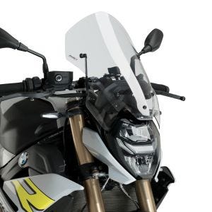 Nakensykkelskjerm egnet for BMW S 1000 R 21-24 klar frontrute Puig New Generation Touring 20888W