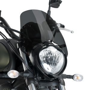 Naken sykkelskjerm egnet for Kawasaki Vulcan S / Café 15-24 mørk tonet frontrute Puig New Generation Sport 3175F