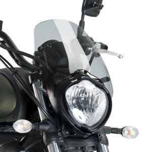 Naken sykkelskjerm egnet for Kawasaki Vulcan S / Café 15-24 røykgrå frontrute Puig New Generation Sport 3175H