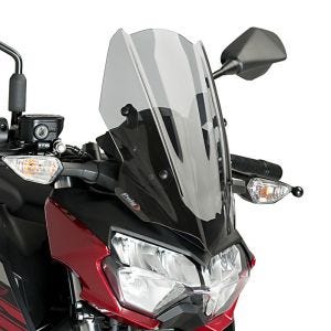 Naken sykkelskjerm egnet for Kawasaki Z 400 19-20 røykgrå frontrute Puig New Generation Sport 3548H