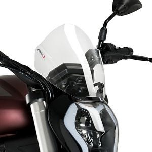 Naken sykkelskjerm egnet for Benelli 502C 20-24 klar frontrute Puig New Generation Sport 3690W