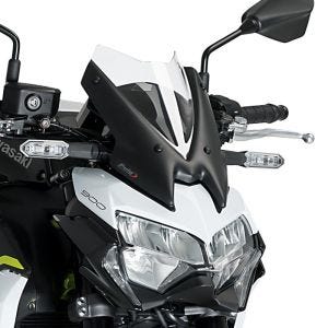 Naken sykkelskjerm egnet for Kawasaki Z 900 20-24 klar frontrute Puig New Generation Sport 3840W