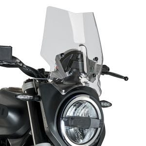 Nakensykkelskjerm egnet for Husqvarna Svartpilen 701 19-20 klar frontrute Puig New Generation Sport 3858W