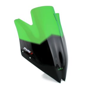 Naken sykkelskjerm egnet for Kawasaki Z 750 / R 07-12 grønn frontrute Puig New Generation Sport 4523V