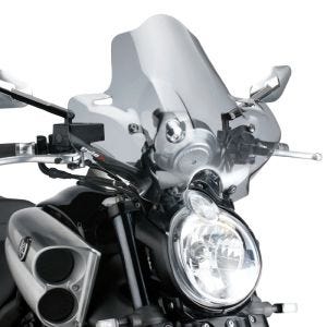 Nakensykkelskjerm egnet for Yamaha VMAX 1700 09-16 røykgrå frontrute Puig New Generation Sport 4952H