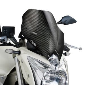 Naken sykkelskjerm egnet for Yamaha XJ6 09-16 frontrute med karbonlook Puig New Generation Sport 5026C