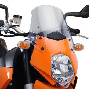 Nakensykkelskjerm egnet for KTM 950 Super Enduro / R 06-08 røykgrå frontrute Puig New Generation Sport 5053H