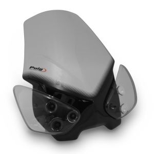 Turskjerm egnet for Kawasaki Versys 650 10-14 røykgrå frontrute Puig 5255H
