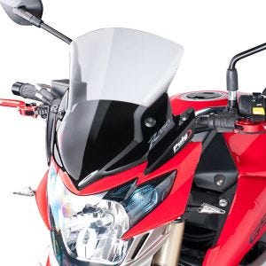 Naken sykkelskjerm egnet for Suzuki GSR 750 11-16 klar frontrute Puig New Generation Sport 5646W