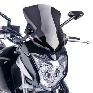 Naken sykkelskjerm egnet for Suzuki Inazuma 250 F 15-17 mørk tonet frontrute Puig New Generation Sport 6251F