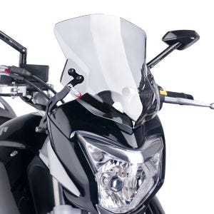 Naken sykkelskjerm egnet for Suzuki Inazuma 250 F 15-17 klar frontrute Puig New Generation Sport 6251W