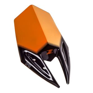 Naken sykkelskjerm egnet for Kawasaki Z 800 13-16 Oransje frontrute Puig New Generation Sport 6401T