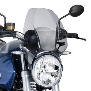 Nakensykkelskjerm egnet for BMW R 1200 R 06-14 røykgrå frontrute Puig New Generation Sport 6488H