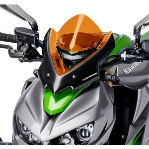 Naken sykkelskjerm egnet for Kawasaki Z1000 14-20 Oransje frontrute Puig New Generation Sport 7011T