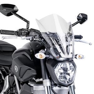 Nakedbike-Scheibe für Yamaha MT-07 14-17 klar Puig NG Touring gebraucht