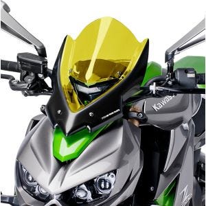Naken sykkelskjerm egnet for Kawasaki Z 1000 14-20 gul frontrute Puig New Generation Touring 7514G