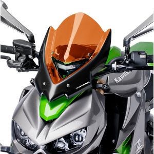Naken sykkelskjerm egnet for Kawasaki Z 1000 14-20 Oransje frontrute Puig New Generation Touring 7514T
