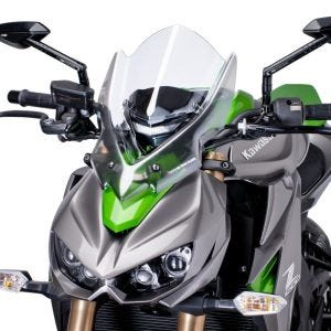 Nakensykkelskjerm egnet for Kawasaki Z 1000 14-20 klar frontrute Puig New Generation Touring 7514W