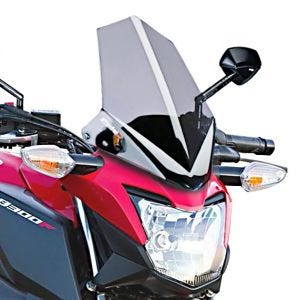 Naken sykkelskjerm egnet for Honda CB 300 F 15-16 klar frontrute Puig New Generation Sport 7655W