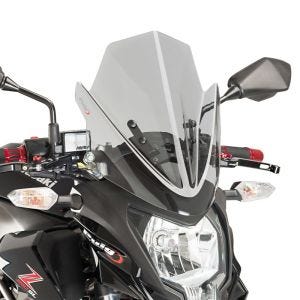 Naken sykkelskjerm egnet for Kawasaki Z 250 SL 15-16 røykgrå frontrute Puig New Generation Sport 7656H
