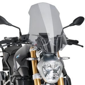 Nakensykkelskjerm egnet for BMW R 1200 R 15-18 røykgrå frontrute Puig New Generation Touring 8110H