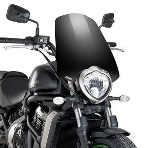 Nakensykkelskjerm egnet for Kawasaki Vulcan S / Café 15-24 svart frontrute Puig New Generation Touring 8164N