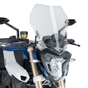 Naken sykkelskjerm egnet for BMW F 800 R 15-19 klar frontrute Puig New Generation Touring 8187W