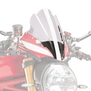 Naken sykkelskjerm egnet for Ducati Monster 1200/ S 14-20 klar frontrute Puig New Generation Touring 8900W