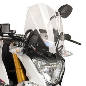Nakensykkelskjerm egnet for BMW G 310 R 16-24 klar frontrute Puig New Generation Sport 8920W