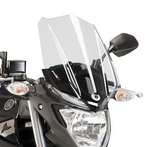 Naken sykkelskjerm egnet for Yamaha MT-03 16-19 klar frontrute Puig New Generation Touring 8932W