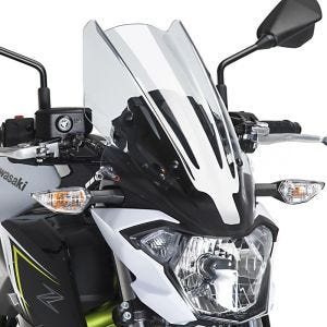 Naken sykkelskjerm egnet for Kawasaki Z 650 17-19 klar frontrute Puig New Generation Touring 9369W