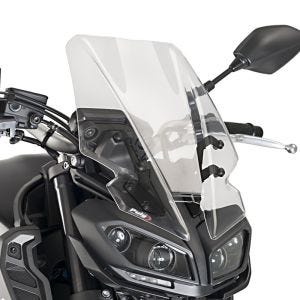 Naken sykkelskjerm egnet for Yamaha MT-09 17-20 klar frontrute Puig New Generation Touring 9377W