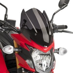 Naken sykkelskjerm egnet for Suzuki GSX-S 750 17-21 mørk tonet frontrute Puig New Generation Sport 9435F