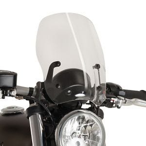Naken sykkelskjerm egnet for Triumph Bonneville Bobber 17-24 klar frontrute Puig New Generation Touring 9437W