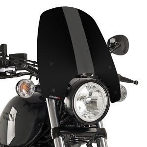 Naken sykkelskive egnet for Yamaha XV 950 / R / Racer 14-20 svart frontrute Puig New Generation Touring 9438N